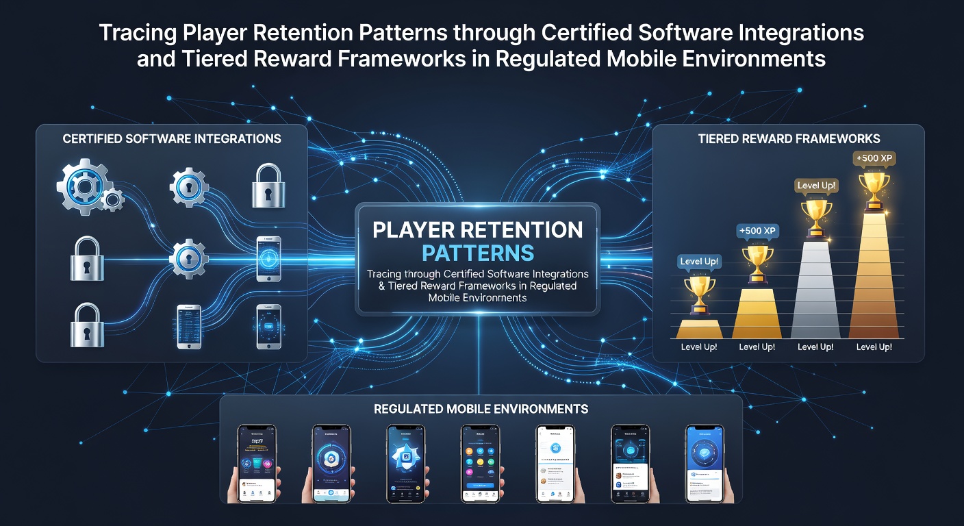 Analytics dashboard showing player retention metrics from certified mobile gaming software integrations